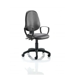 Image of Eclipse Plus III Lever Task Operator Chair Bonded Leather Loop Arms
