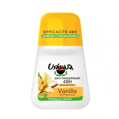 Image of Ushuaïa Women&#039;s Roll On Deodorant with Polynesian Vanilla Fragrance 48 hour Effectiveness 50 ml