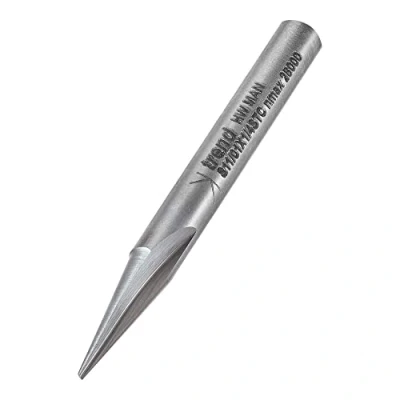 Image of Trend Professional Engraver Cutter, 82.5 Degree, 1/4 Inch Shank, 5mm Cut Diameter &amp; 15mm Length, Solid Carbide, S11/01X1/4STC