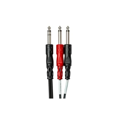 Image of HosaTech STP 204 4m 1/4 inch TRS to Dual TS Insert Cable