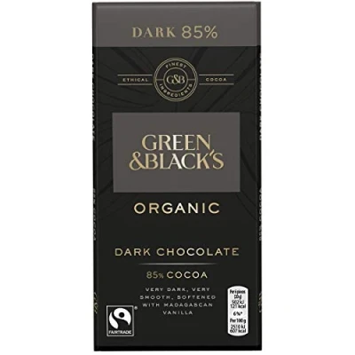 Image of (2 Pack) Green &amp; Blacks Org Dark Chocolate 85% 100g 2 PACK BUNDLE