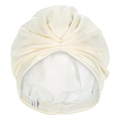 Image of Fashy Women&#039;s Fabric Swimming Cap with Velcro Fastening, Black, One Size EU