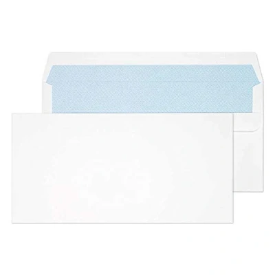 Image of Blake Purely Everyday DL 110 x 220 mm gsm Self Seal Wallet Envelopes (8882) White Pack of 500