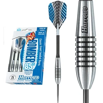 Image of Harrows Bomber Darts Steel Tip Tungsten Made in England 23g