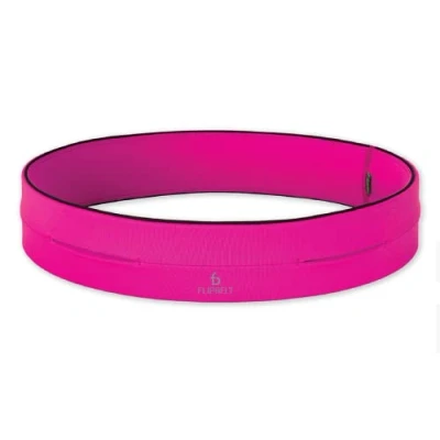 Image of FlipBelt Classic Running Belt for Phone and Small Accessories, Exercise Waist Pouch Women Men, XXL, Hot Pink