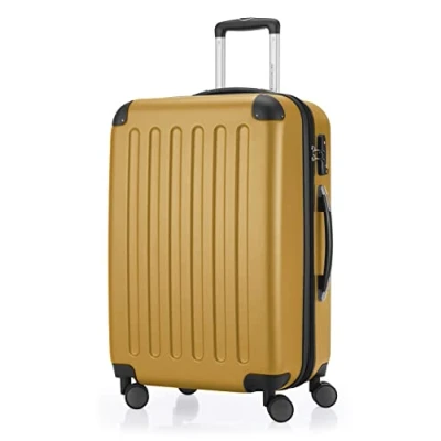 Image of Hauptstadtkoffer Spree Hard Shell Suitcase Trolley Travel 4 Double Wheels, Autumn Gold, Set, Set