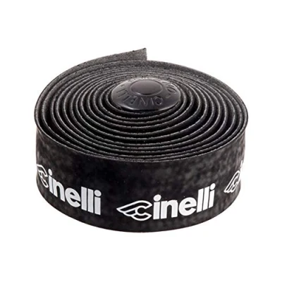 Image of Cinelli Logo Velvet Bar Tape Black/White