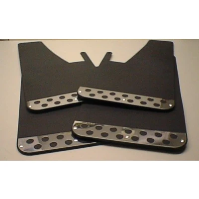 Image of RALLY Mudflaps Mud Flaps Splash Guards (MF2) (Black set of 4)
