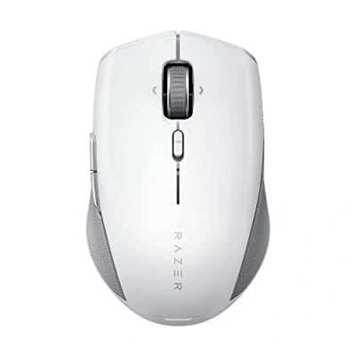 Image of Razer Pro Click Mini Portable Wireless Mouse for Productivity (Silent and Tactile Clicks, HyperScroll, Multi Task, 7 Programmable Buttons, HyperSpeed Device Dongle) White
