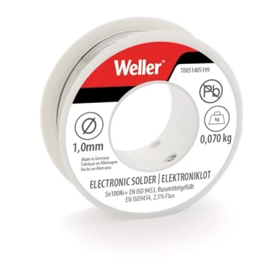 Image of WELLER Electronic Solder SN100NI100+ 1MM 70G