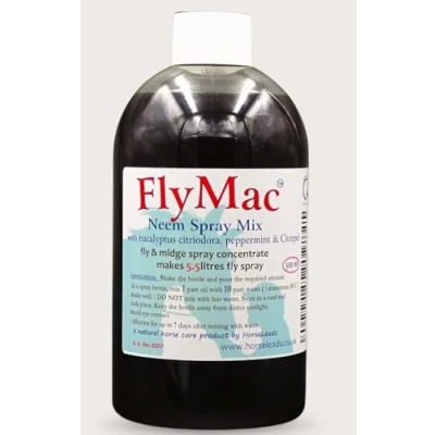 Image of Horseleads FlyMac Neem &amp; Eucalyptus Fly spray Concentrate 500ml, makes 5.5 litres