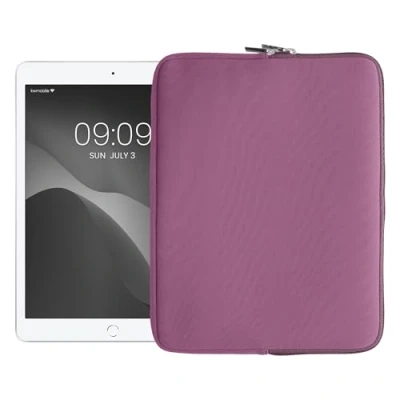Image of kwmobile Neoprene Pouch Compatible with 13&quot; Tablet Universal Sleeve Case Cover Zipper for Lavender