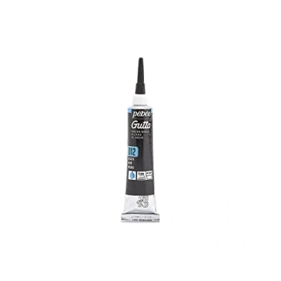 Image of Pebeo 20 ml Setasilk Silk Painting Water Based Gutta Tube, Black