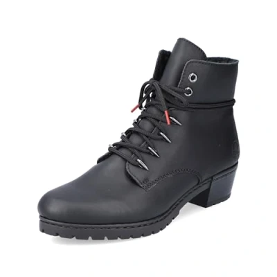 Image of Rieker Women&#039;s Y1701 Fashion Boot, Black, 5 UK