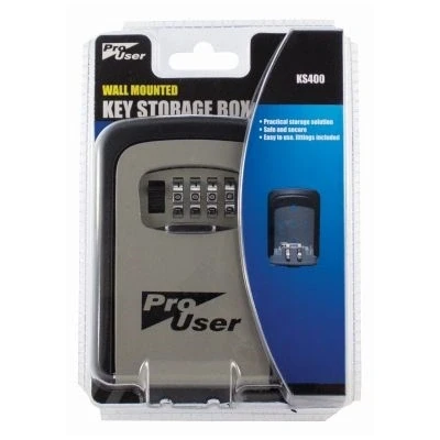 Image of Silver Wall Mounted Combination Key Safe By Pro User