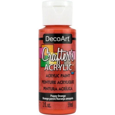 Image of DecoArt Acrylic Paint, Poppy Orange, 59ml
