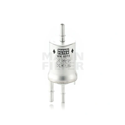 Image of 7N0201051, 7N0201051A Fuel Filter MANN WK 6015 In Line 7,9mm 9,9mm VOLKSWAGEN: Sharan II, SEAT: Alhambra II