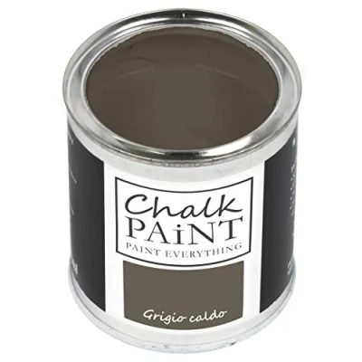 Image of Chalk Paint Everything® Grigio Caldo (Warm Grey) 250 ml Water Based for Shabby Chic Furniture, Décor, and Upcycling Projects Non Toxic, Easy to Apply