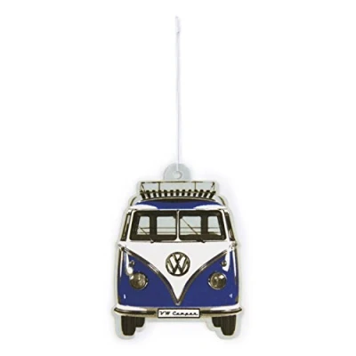 Image of BRISA VW Collection Volkswagen Air Freshener, Room Deodorizer for Cars T1 Bus Campervan Motif (Bus Front/Ocean/Blue)
