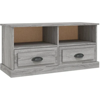 Image of vidaXL TV Cabinet Grey Sonoma 93x35.5x45 cm Engineered Wood