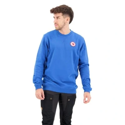 Image of Fjallraven 87163 538 1960 Logo Badge Sweater M Sweatshirt Men&#039;s Alpine Blue Size XXL