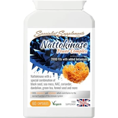 Image of Specialist Supplements Nattokinase Power Complex, 60 Capsules
