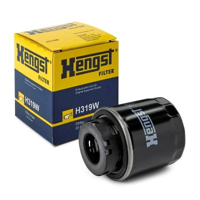 Image of 03C115561E Oil Filter HENGST H312W01 3/4 16 UNF Spin on VOLKSWAGEN: GOLF 5, 6, Polo V Hatchback, SKODA: Octavia II Hatchback