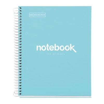 Image of Miquelrius Notebook 1 Emotions Lined Cover DIN A5 Microperforated 80 Sheets 90 g/m2 Square 5 mm