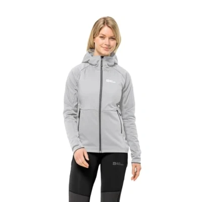 Image of Jack Wolfskin Women&#039;s Alpgrat Pro Ins Fz W Fleece Jacket, Cool Grey, M