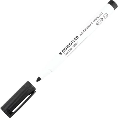 Image of STAEDTLER 341 9 Lumocolor Compact Whiteboard Marker 1 2mm Line Width Black (Box of 10)