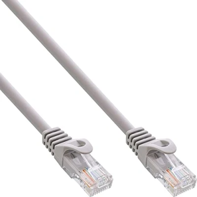 Image of InLine® Patch cord, UTP, Cat.5e, grey, 0.5m