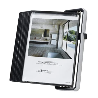Image of Tarifold ES 714517 A4 Wall Display for VEO Catalogues with 10 PVC Sleeves, Black