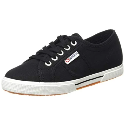 Image of Superga 2950 COTU Unisex Trainers, Size: 2.5, Black Textile