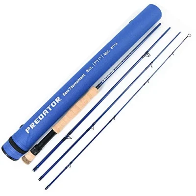 Image of MAXIMUMCATCH Maxcatch Predator Saltwater Fly fishing Rod Combo Kit: 9ft, 8/9/10/12 weight and Reel Outfit (Predator Rod, 7ft11 8wt 4sec For Bass Tournament)