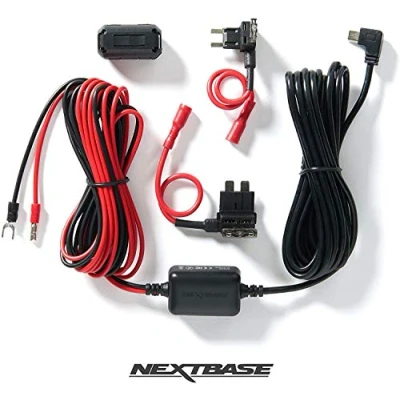 Image of Nextbase Series 2 Hardwire Kit Compatible with 122, 222, 322GW, 422GW, 522GW, 622GW Dash Cams Hidden Cable for Tidy Installation 5m Power Lead Easy Install Inbuilt Voltage Limiter