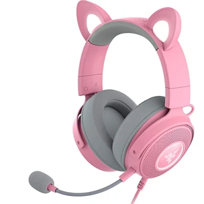 Image of RAZER Kraken Kitty V2 Pro Gaming Headset Pink, Silver/Grey,Pink