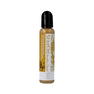 Image of Tsukineko Stazon Studio Glaze Bottle, Gold