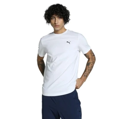Image of Puma Unisex Mens ESS Small Logo Tee, White