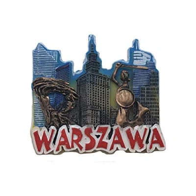 Image of Warsaw Poland 3D Refrigerator Magnet Tourist Souvenirs Resin Magnetic Stickers Fridge Home &amp; Kitchen Decoration from China