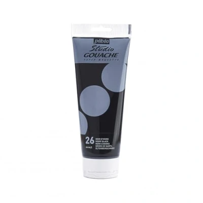 Image of PEBEO 220 ml Studio Gouache, Ivory Black, 270 026