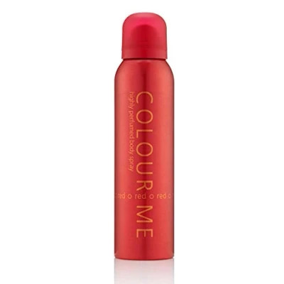 Image of COLOUR ME Red Perfume for Women. 150ml Body Spray, Luxury Fragrance Womens Perfume, Long Lasting Women by Milton Lloyd