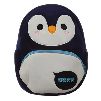 Image of Puckator Adoramals Penguin Plush Rucksack Backpack Children&#039;s Backpacks Small Luggage Bag Travel For School Toddler Kids Cute Bags Nursery Back Pack