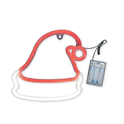 Image of Christmas Workshop Hat LED Neon Hanging Sign Light