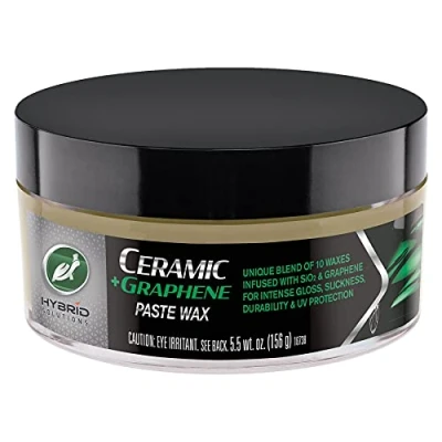 Image of Turtle Wax Hybrid Solutions Ceramic + Graphene Car Paste Long Lasting Protection, Gloss &amp; Shine, Easy Application for Exterior, Headlights, Clear Plastics Wheel Surfaces