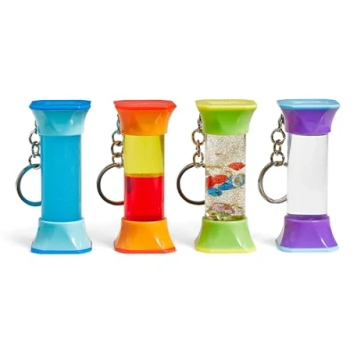 Image of Learning Resources Soothing Swirlers Sensory Tubes, Keychains for Kids, Stress Relief Fidget Toys, Calm Down Corner Supplies, Quiet Fidgets Classroom, Kids Birthday Gift, Ages 3+