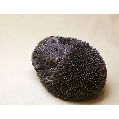 Image of Frith Sculptures Small Cold Cast Bronze Hedgehog Sleeping Ornament Statue