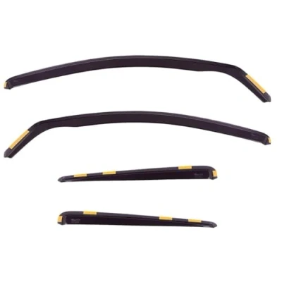 Image of HEKO 24257 (4 Pieces) Front Rear Wind Deflectors Fits Nissan QASHQAI 2007 2014 on 5 Door Hatchback