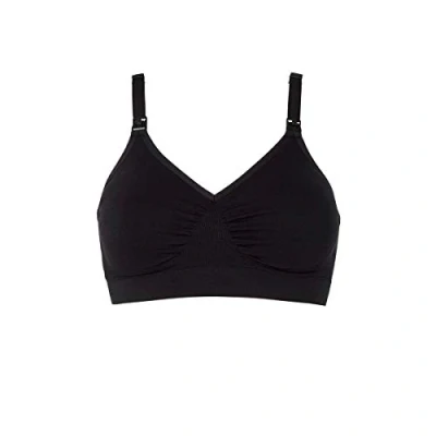 Image of Medela Women&#039;s Comfy bra Seamless, wireless nursing for pregnancy and breastfeeding with a stretchy band breathable fabric all day comfort