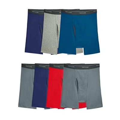 Image of Fruit of the Loom Men&#039;s Coolzone Boxer Briefs, Assorted, M