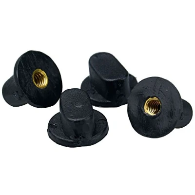 Image of KOOKABURRA Unisex Cricket Helmet Nuts Pack Of x4 , Black, One Size UK